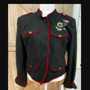 Westport brand, Military type jacket, Sizes S-M-L, color Black. New Without tags